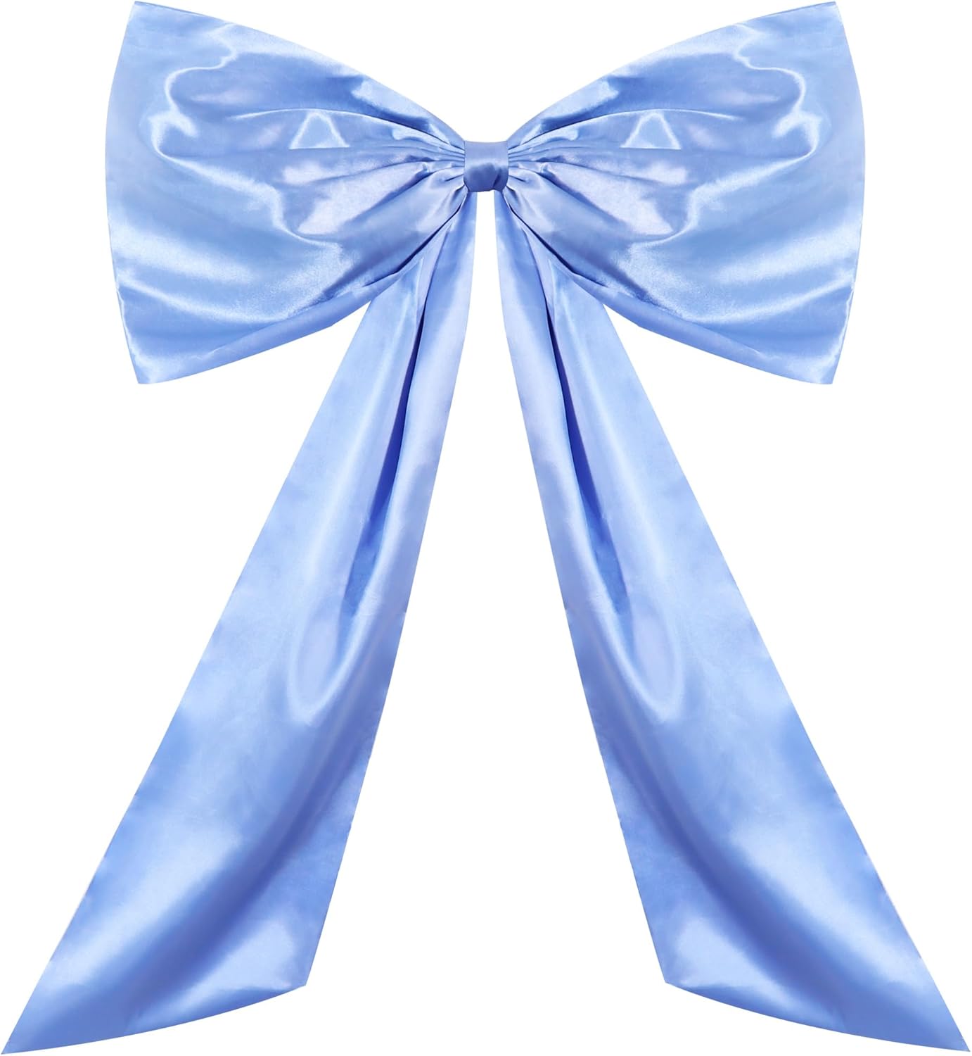 TONIFUL Large Baby Blue Bow Decor 26 x 42 Inch Giant Bow for Car Christmas Tree Coquette Room Wall Front Door Decor Photo Backdrop for Birthday Wedding Baby Shower Party Decorations