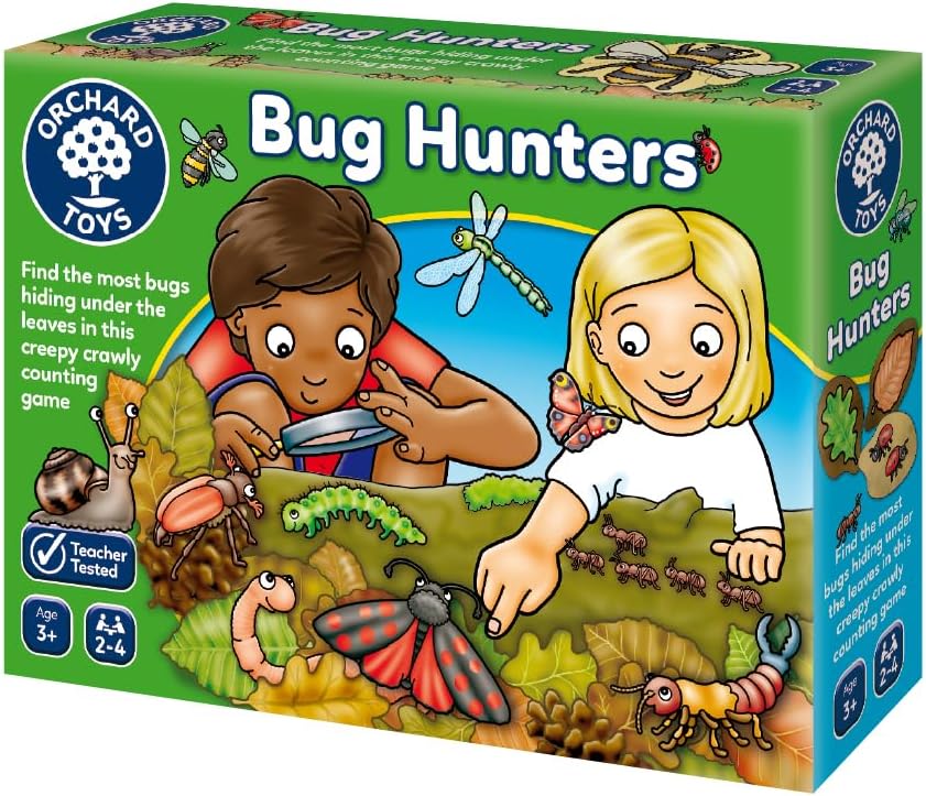 Orchard Toys Bug Hunters Game Age 3+, A fun nature themed number and counting game, Educational Preschool Game