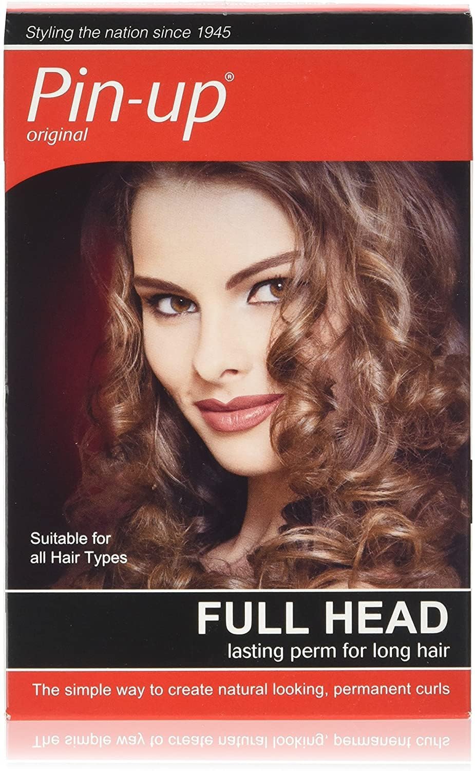 Pin-Up Original Full Head 100ml Perm Kit for Long Hair, Creates Long-Lasting Curls or Waves, Suitable for Curly, Wavy Hair