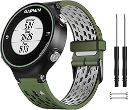 Watch Bands Compatible for Garmin Forerunner 620/735XT/220/235/230/630/Approach S6 Golf, Two-in-One Color Soft Silicone Strap Replacement for Garmin Watch Accessories