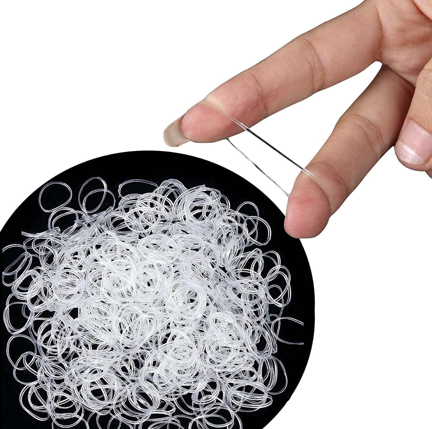 Cosy Companions 250x Clear Elastic Ponytail holders, Ties, Small