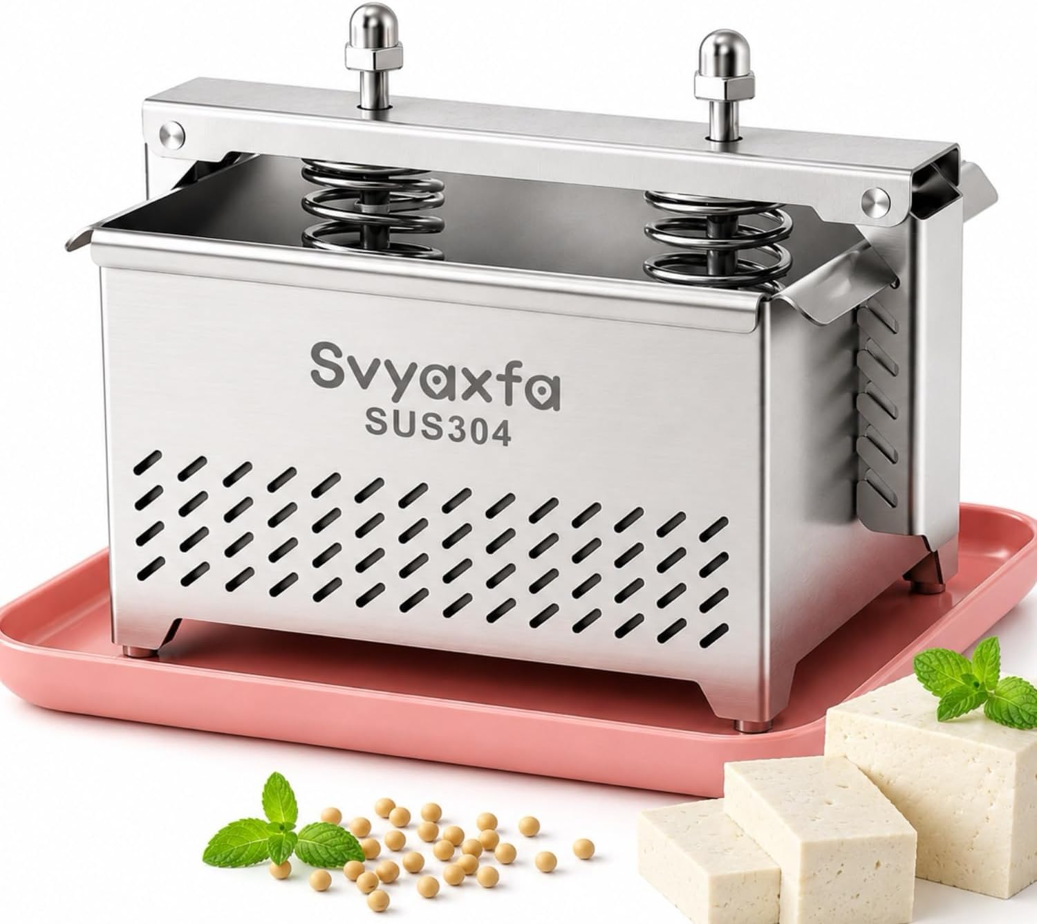 Tofu Press Stainless Steel Paneer Maker - Cheese Press for Homemade Tofu, Paneer,Easy to Use and Clean, Tofu Press Dishwasher Safe BPA Free Food Strainer