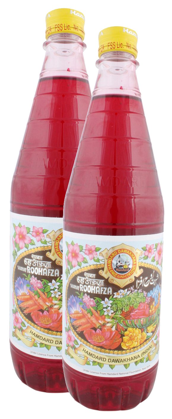 Big Bazaar Combo - Hamdard Dawakhana Roohafza Sharbat 750ml (Pack of 2) Promo Pack