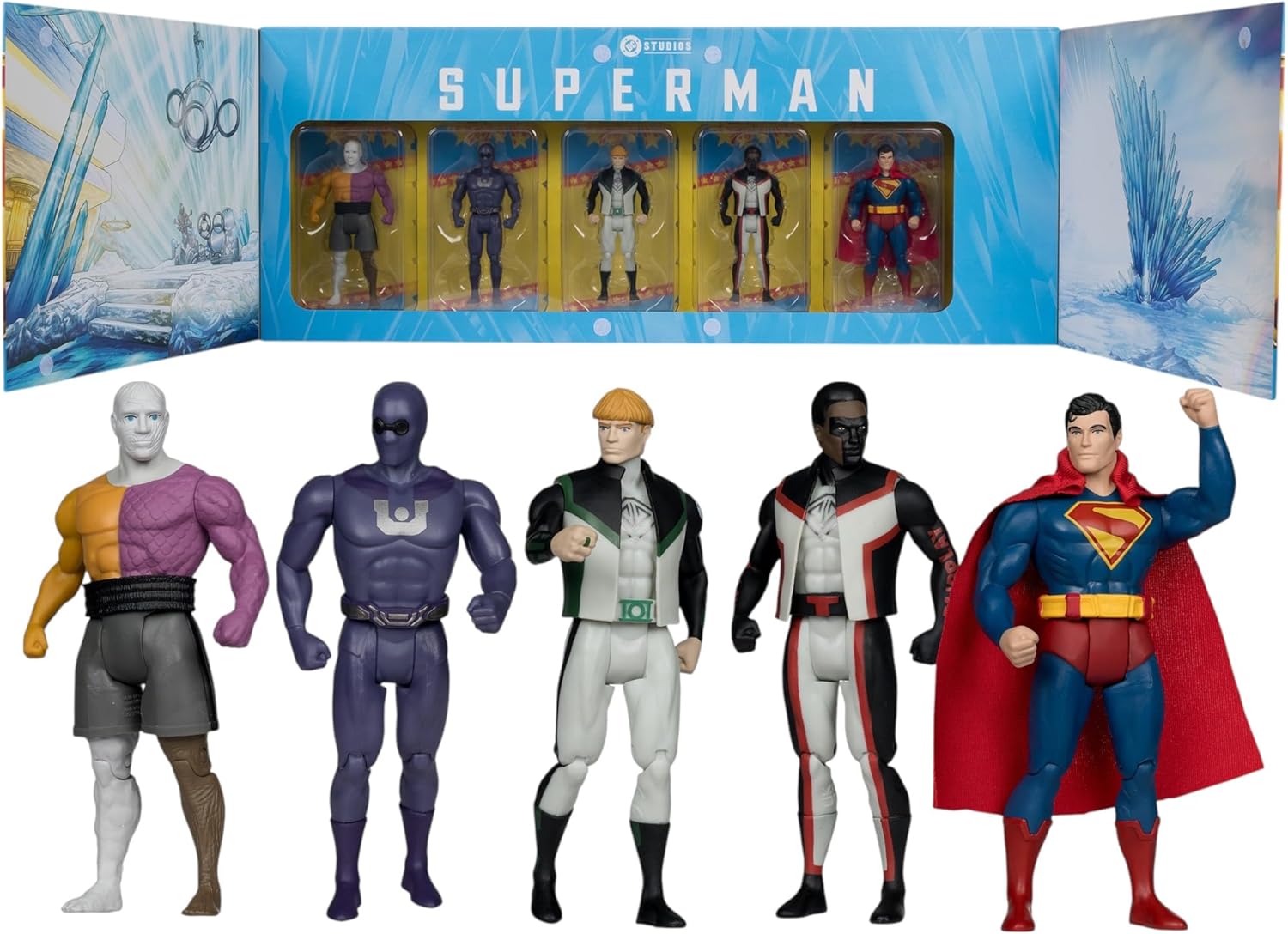 McFarlane DC Super Powers Superman Movie 5-Pack Bundle Gold Label Toys