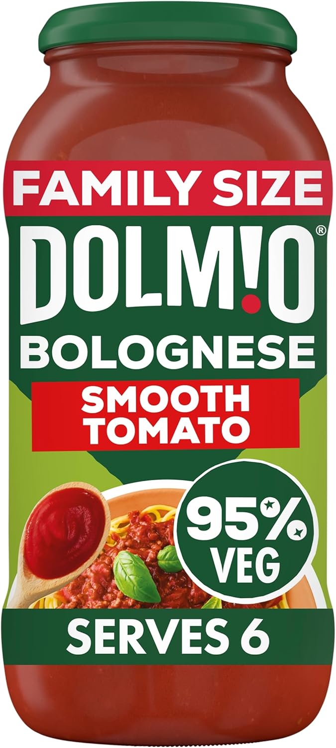 Dolmio Bolognese Smooth Tomato Pasta Sauce Jar Family Size 675g