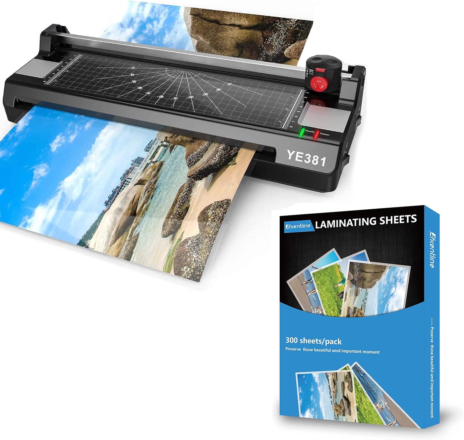 Laminator Machine for A3/A4/A6 - Bundle 300 Pack 3 Mil Thermal Laminating Pouches, Plastic Laminating Sheets