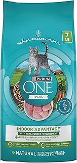Purina ONE Natural, Low Fat, Weight Control, Indoor Dry Cat Food, +Plus Indoor Advantage - 7 lb. Bag