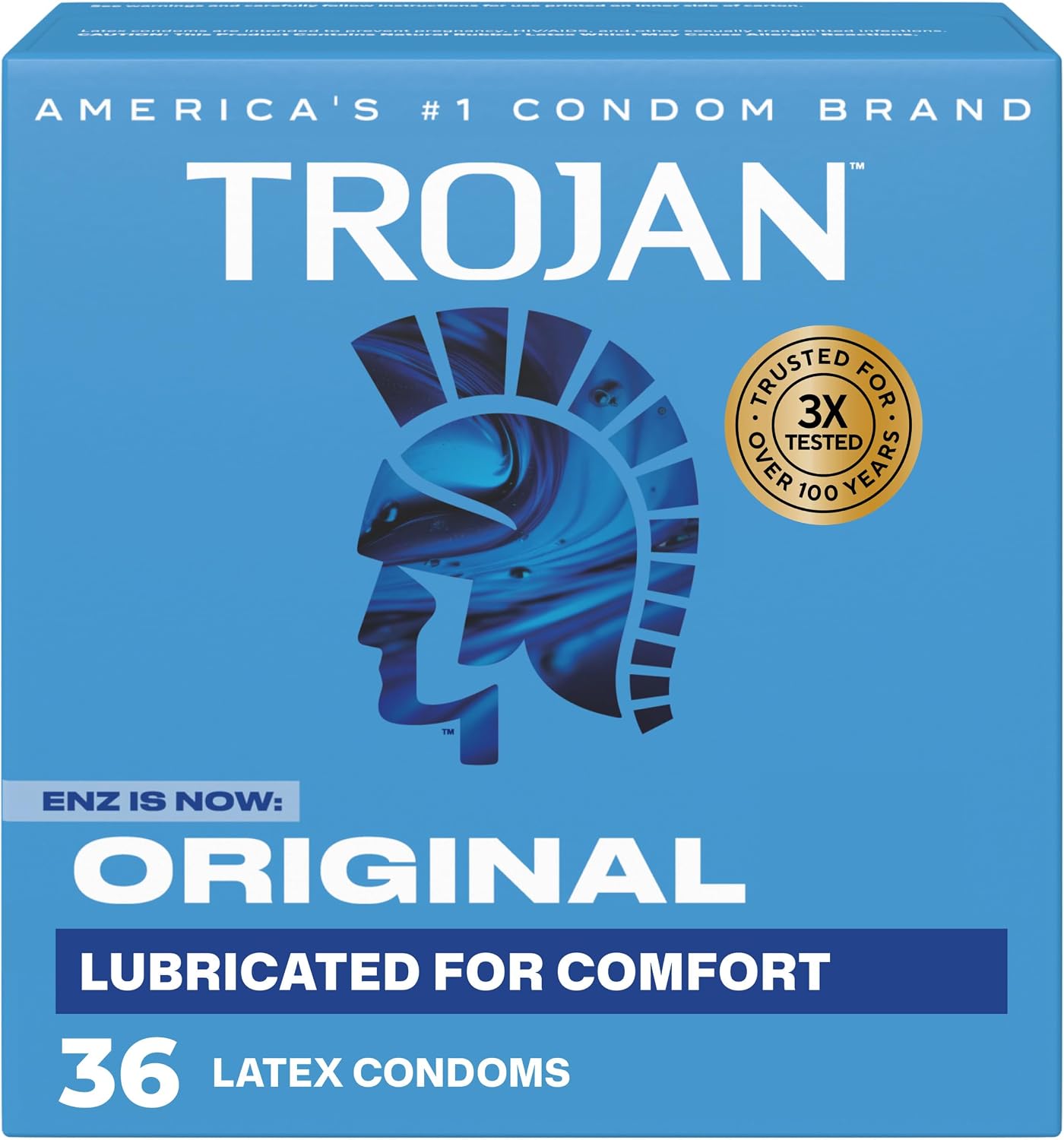Trojan Original Latex Lubricated Condoms for Men, 36 Count