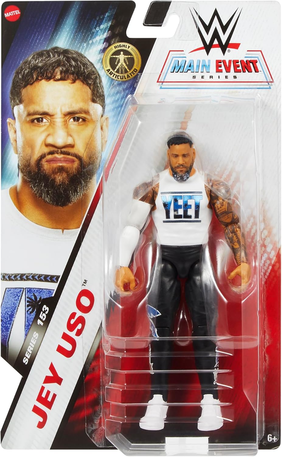 Jey USO - WWE Main Event 153 Toy Wrestling Action Figure
