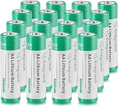AA Lithium Battery, 3000mAh 1.5V Double A Lithium Battery for Blink Camera, Doorbell, Smart Lock Deadbolt, Security Aralm System Non-Rechargeable 16 Pack