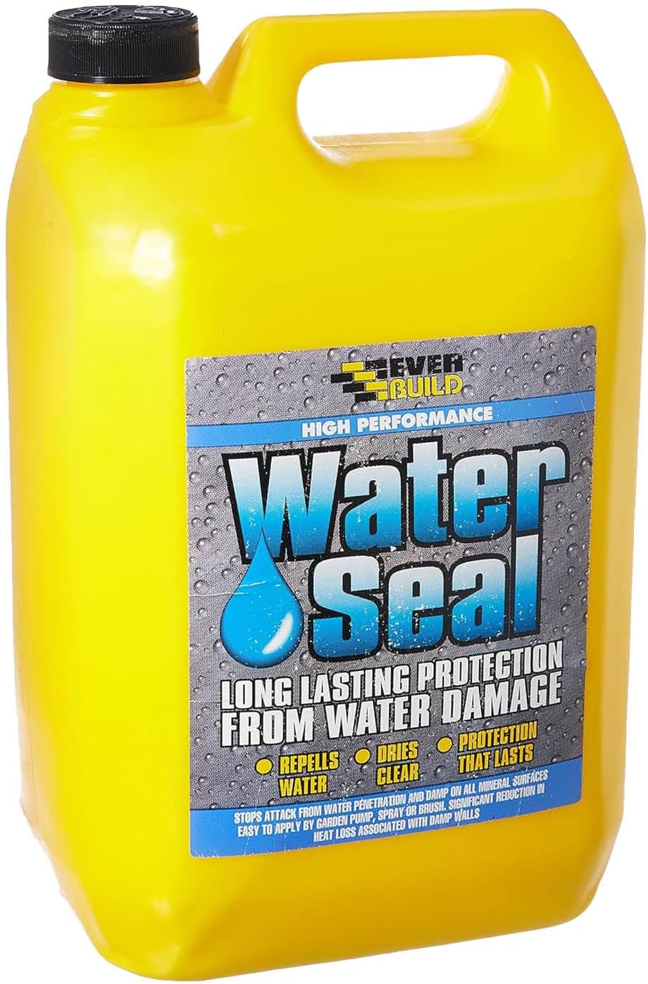 Everbuild 402 Water Seal – High Performance – Long Lasting Protection From Water Damage – Solvent-Free Formula – Water Repellant – 5 Litre