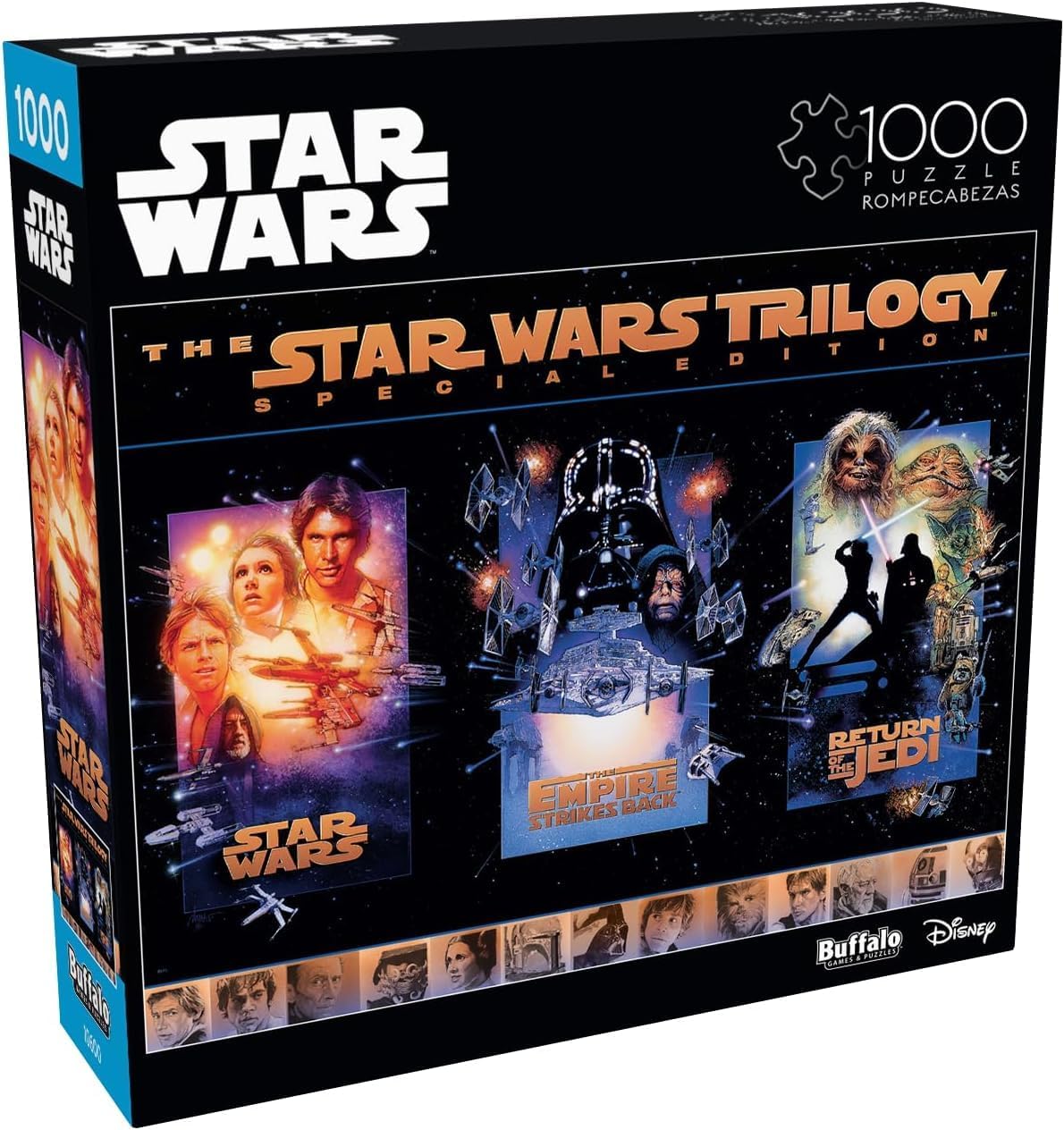 Buffalo Games - Star Wars - The Star Wars Trilogy - 1000 Piece Jigsaw Puzzle for Adults Challenging Puzzle Perfect for Game Nights - Finished Size is 26.75 x 19.75