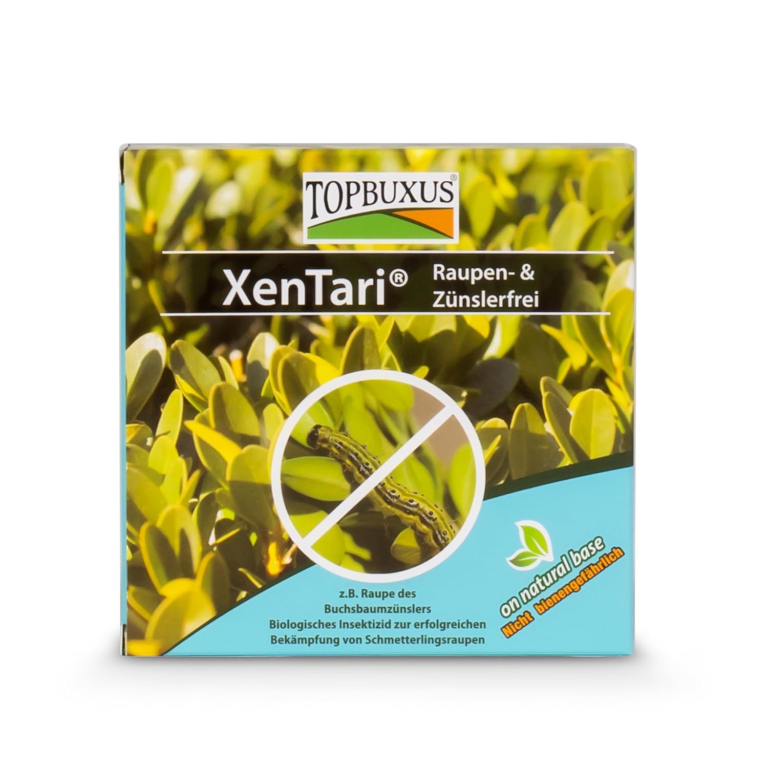 TOPBUXUS XenTari - Against Box Tree Caterpillars - 15g treats 150m2 Boxwood - Biological - Safe for Bees & Birds