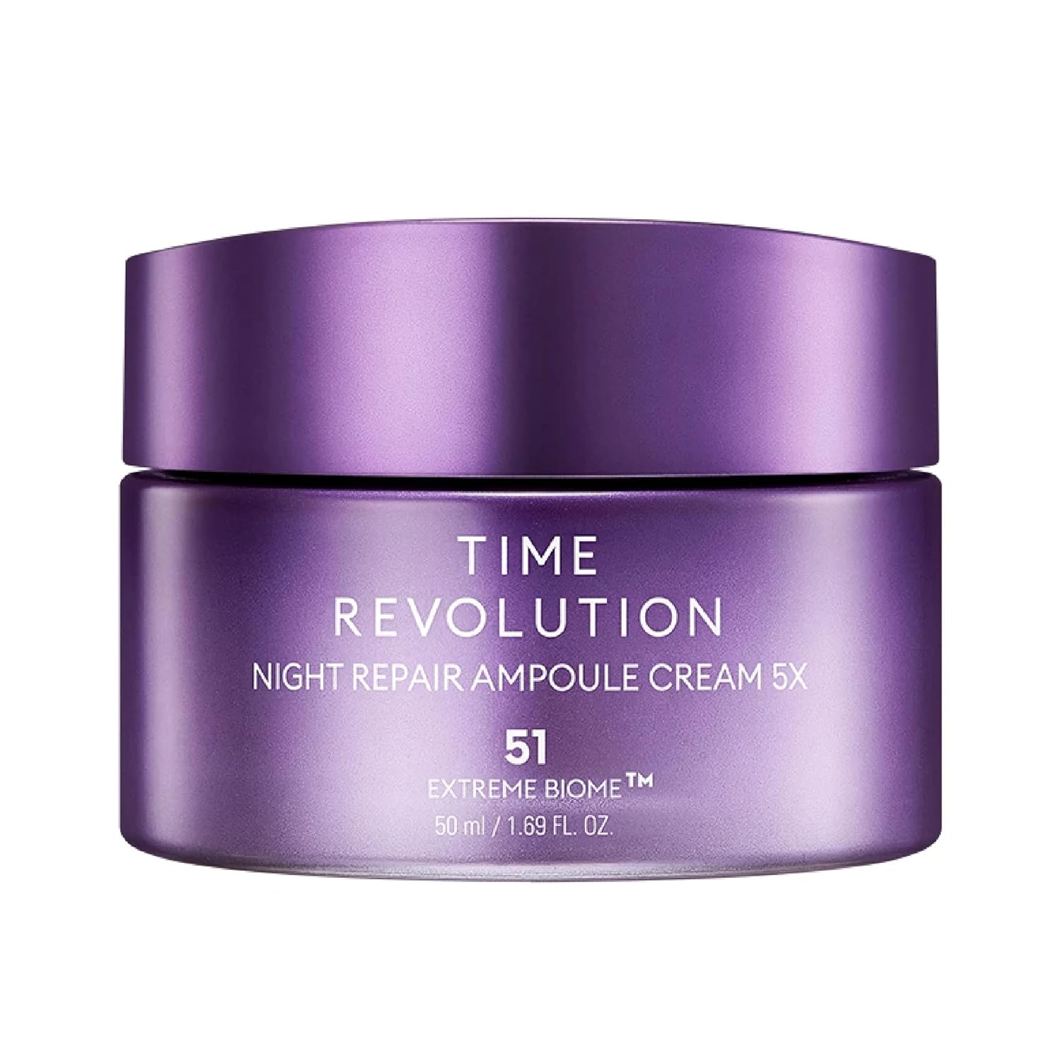 MISSHA Time Revolution Night Repair Ampoule Cream (5th Gen) 1.69 Fl Oz - Triple Fermented Deep-Sleep Night Cream - Overnight Repair for Enhanced Radiance, Korean Skincare