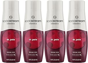 SodaStream Sparkling Drink, Dr Pete, 14.8 Fl Oz (Pack of 4)