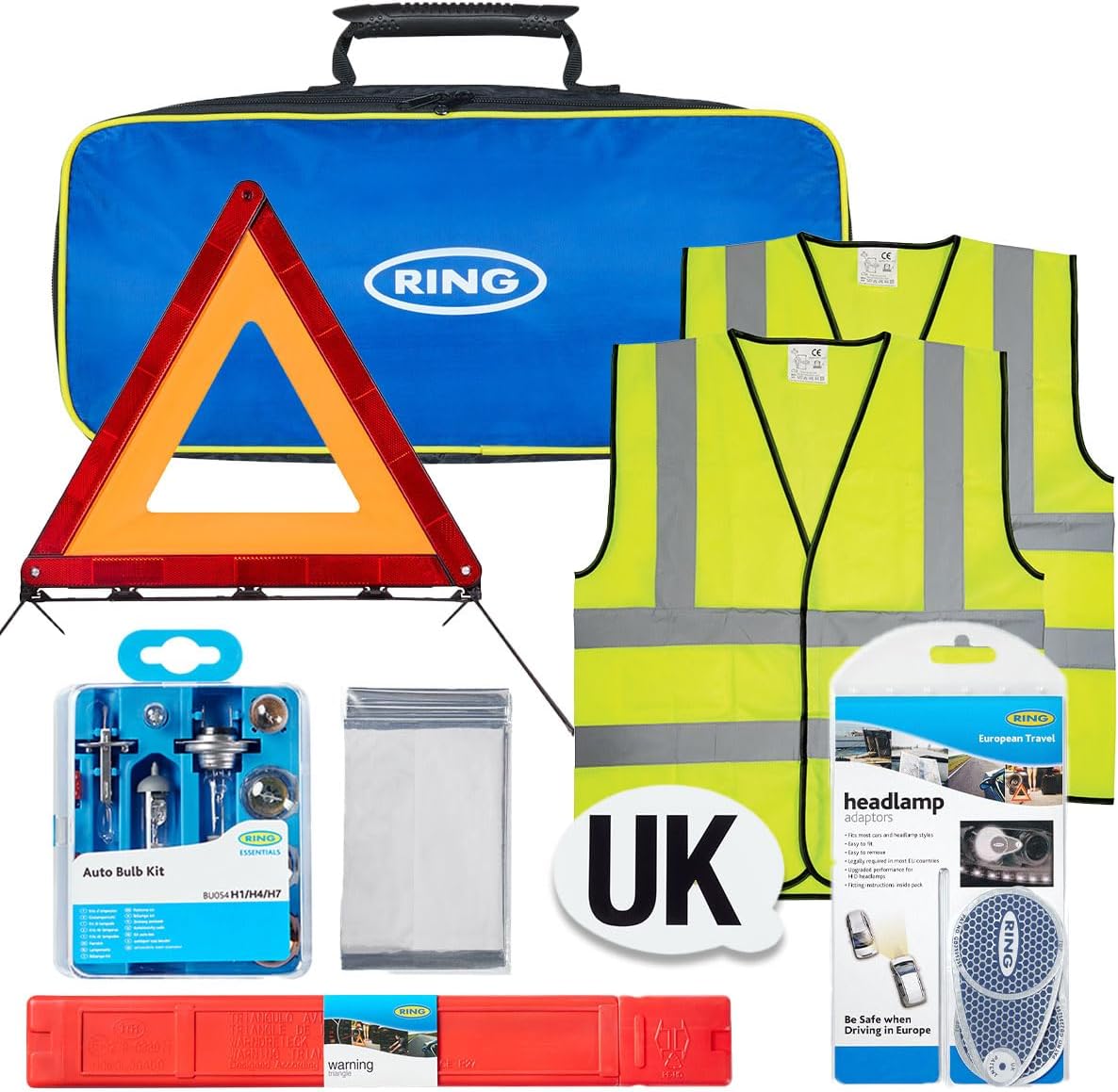 RING Essential European Travel Kit - Vital For UK Motorists Travelling Across Europe
