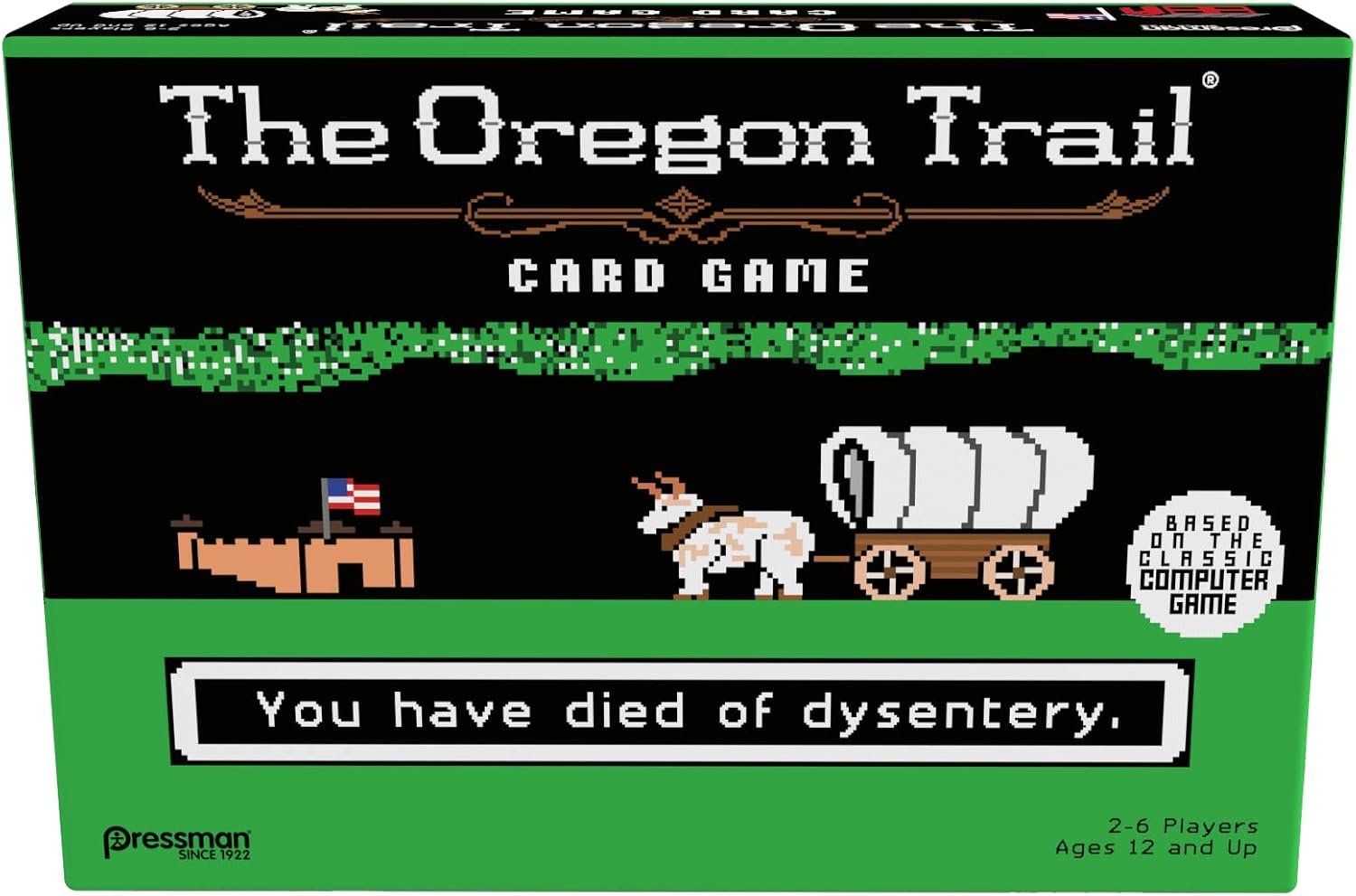 Pressman The Oregon Trail Card Game - Cooperative Gameplay Based on The Classic Computer Game, Ages 12 and Up, 2-6 Players