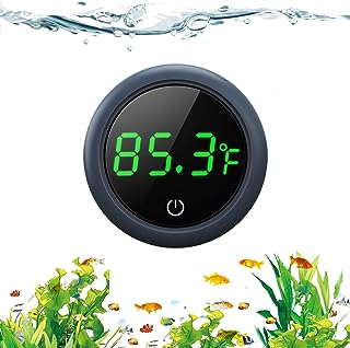 Fish Tank Digital Thermometer Accurate LED Display to ±0.9°F Tank Thermometer Aquarium Temperature Measurement Suitable for Fish, Axolotl, Turtle or Aquatic