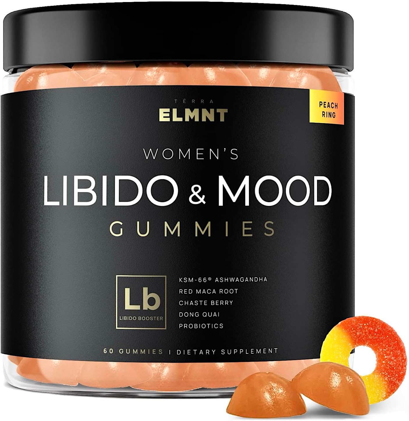 4,050mg Libido Booster for Women KSM-66 Ashwagandha Gummies w. 30x Strength Red Maca Root - Female Libido & Mood Booster plus Hormone Balance for Women Cortisol Reducer & Stress Relief Supplement