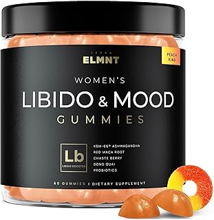 4,050mg Libido Booster for Women KSM-66 Ashwagandha Gummies w. 30x Strength Red Maca Root - Female Libido & Mood Booster plus Hormone Balance for Women Cortisol Reducer & Stress Relief Supplement
