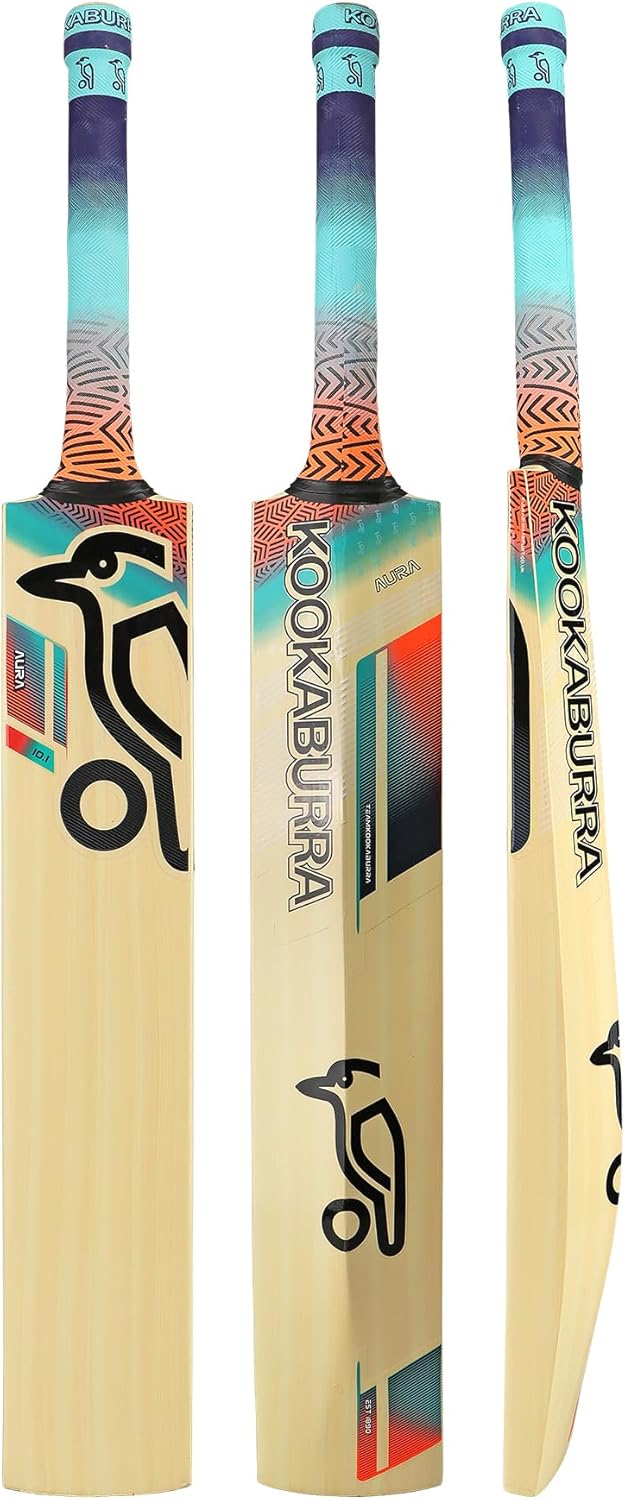 Kookaburra Aura 10.1 Cricket Bat - Size 0, Pink/Blue
