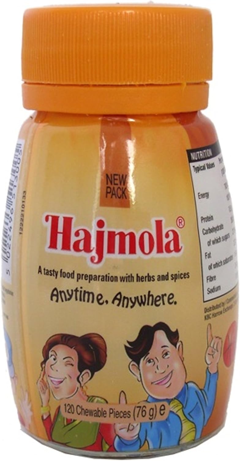 Dabur Hajmola Regular - Chewable Sweets - 120 Tablets -