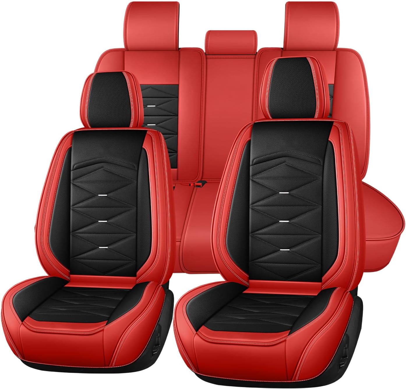 ZuDoxx Car Seat Covers Universal Fit for Daihatsu Charade Cuore Materia Sirion Trevis YRV Nappa Leather Protection Cover