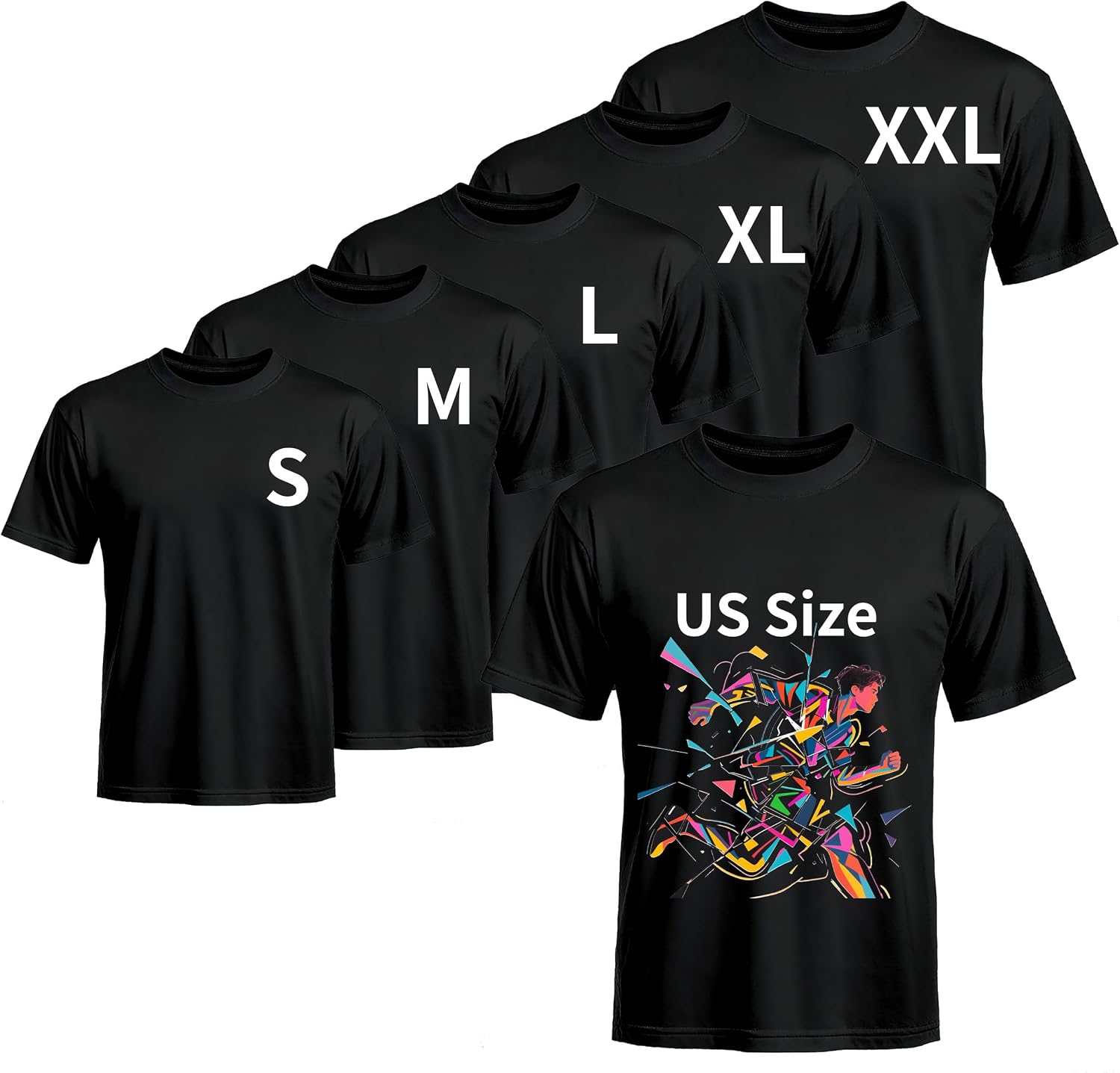 Joyclub 5 Pack Sublimation Shirts Blanks Bulk Polyester Unisex S-2XL