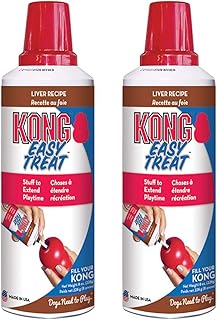 KONG - Easy Treat - Dog Treat Paste - Liver - 8 Ounce (Best Used Classic Rubber Toys) - 2 Pack