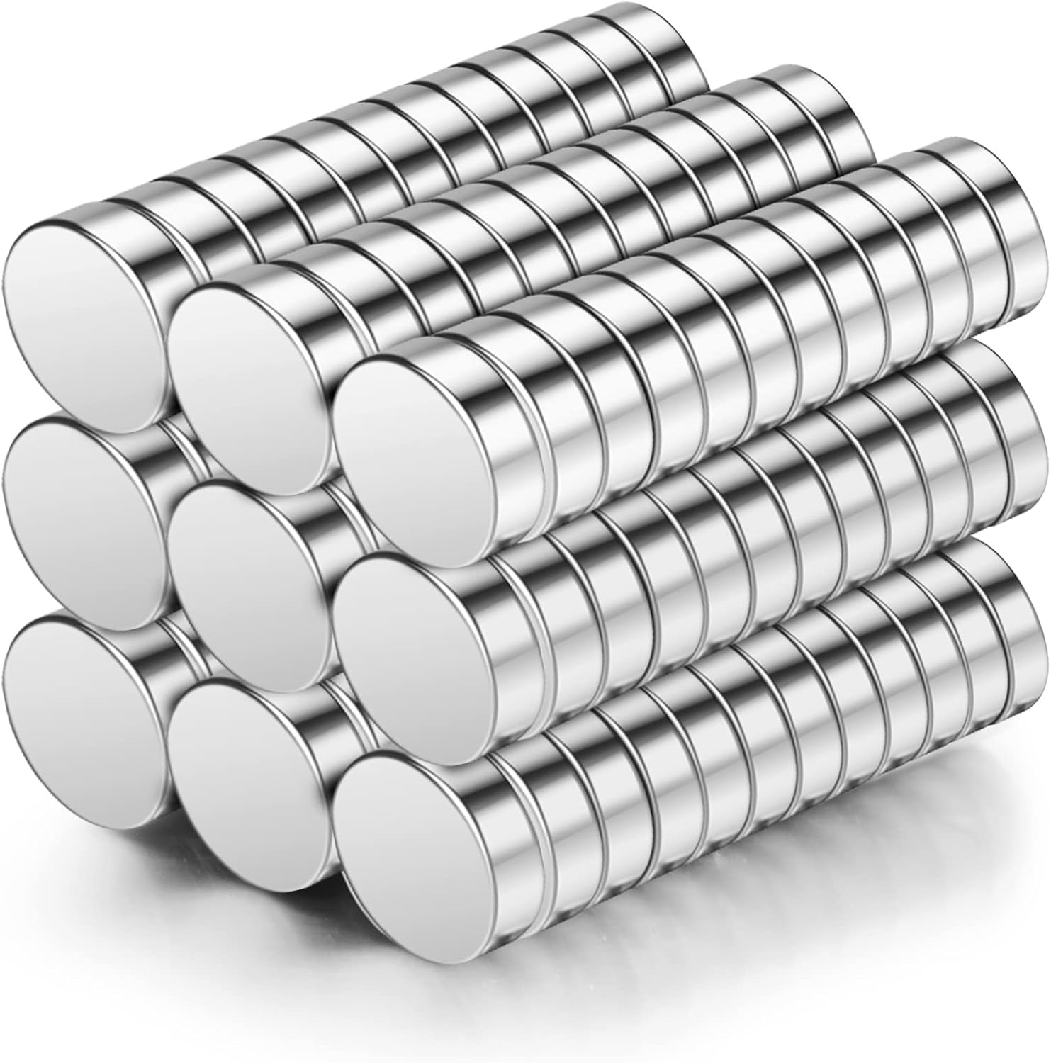 Wukong Mini Round Neodymium Magnets - 5mm X 2mm, 100 Pack - Extra Strong for Whiteboards, Fridge, Crafts & Notice Boards