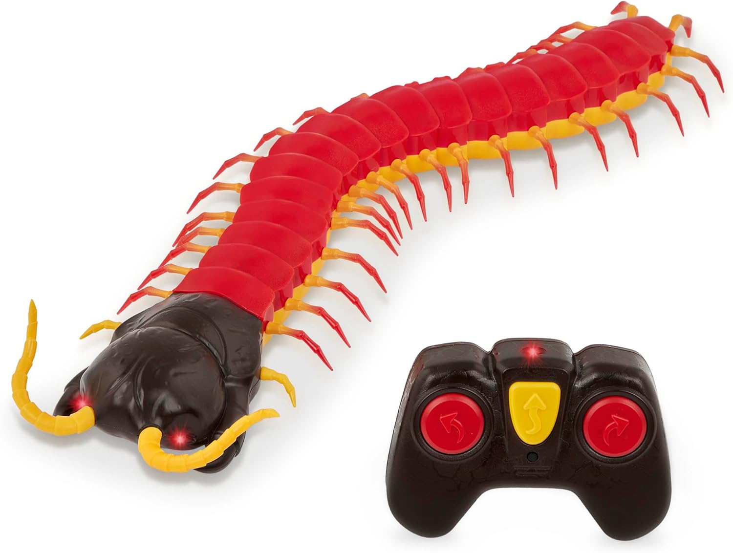 Terra by Battat – Remote Control Centipede Toy for Kids – RC Giant Scolopendra with LED Eyes – Electronic Arthropod Animal & Fast Moving Legs – 6 Years +