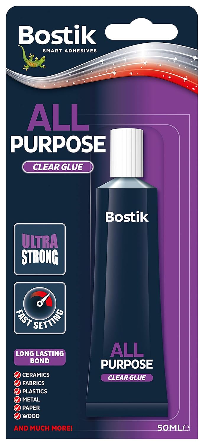 6 x 50ml All Purpose Adhesive Extra Strong by Bostik