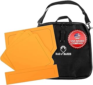 Easy Play Sports & Outdoors, Kids &Adults - Rubber Bases Bag Set - Baseball, Kickball, Tee Ball, Wiffle Ball - Practice, Yard