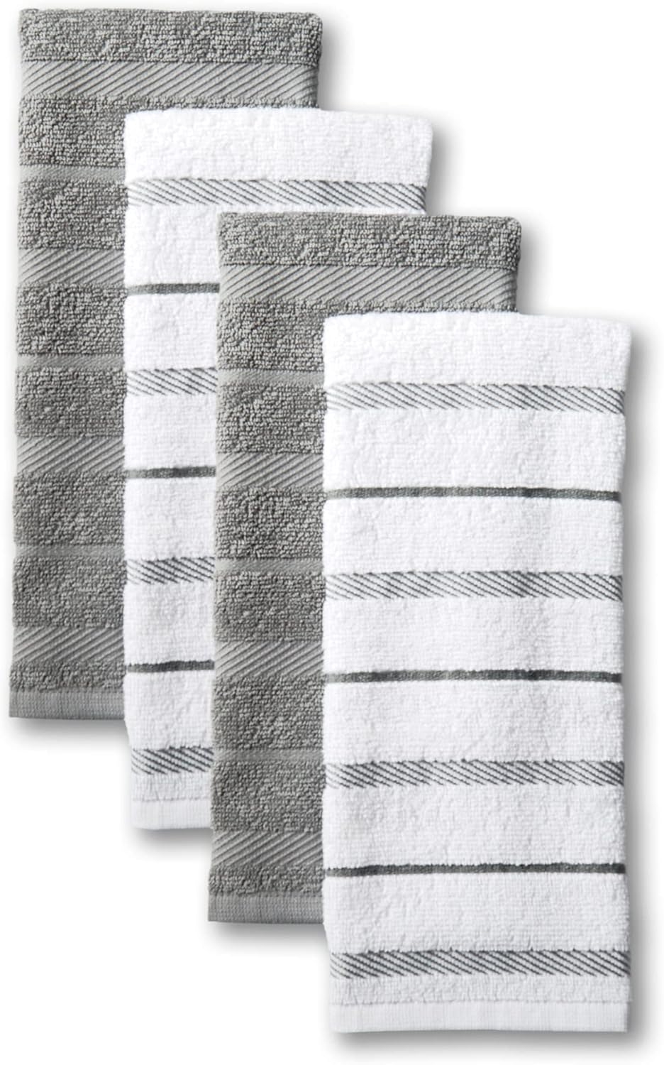 KitchenAid Kitchen Towel Set, Cotton, Grey, 16"x26"
