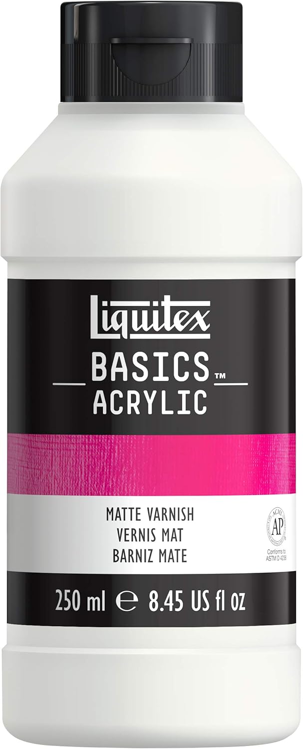 Liquitex BASICS Matte Varnish, 250ml (8.4oz) Bottle