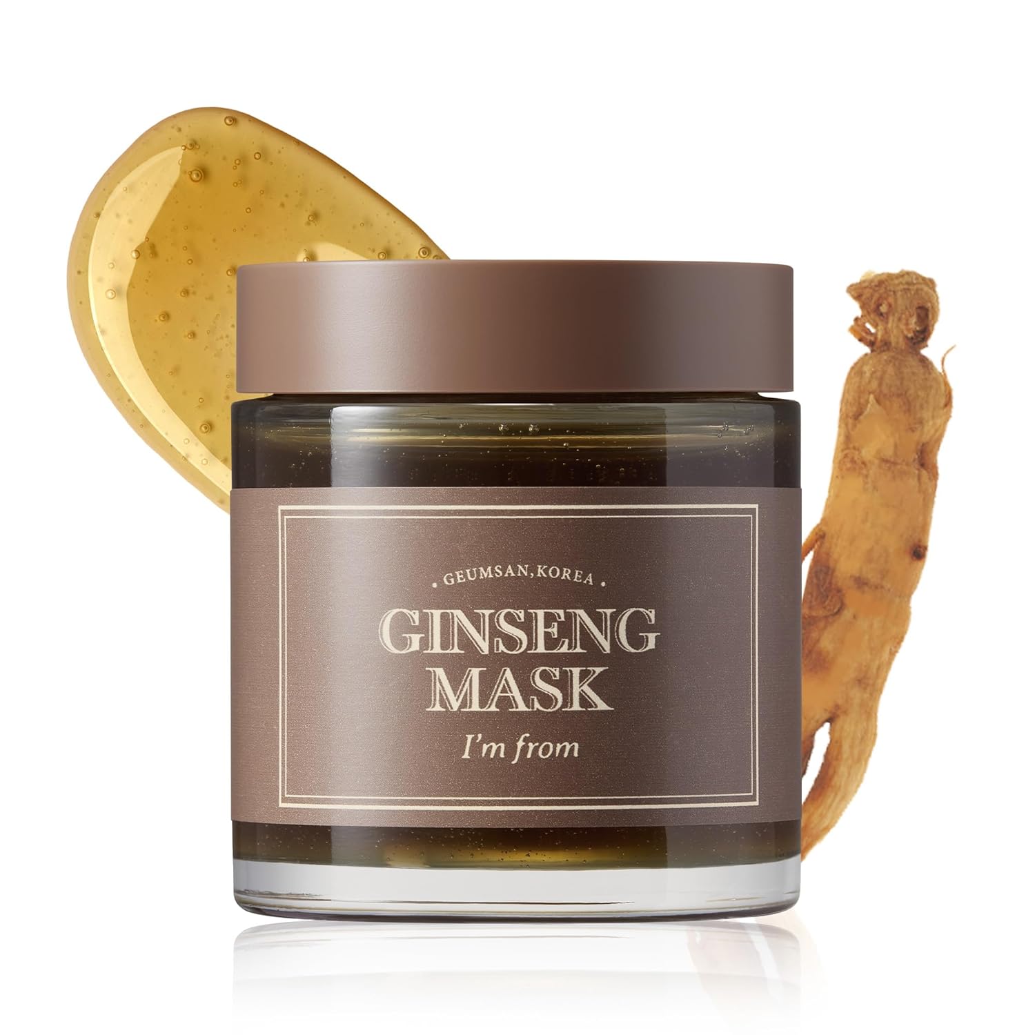 I'm from] Ginseng Mask, detox, elasticity, prevent fine lines, 3.97% ginseng extract, 120g, 4.23oz