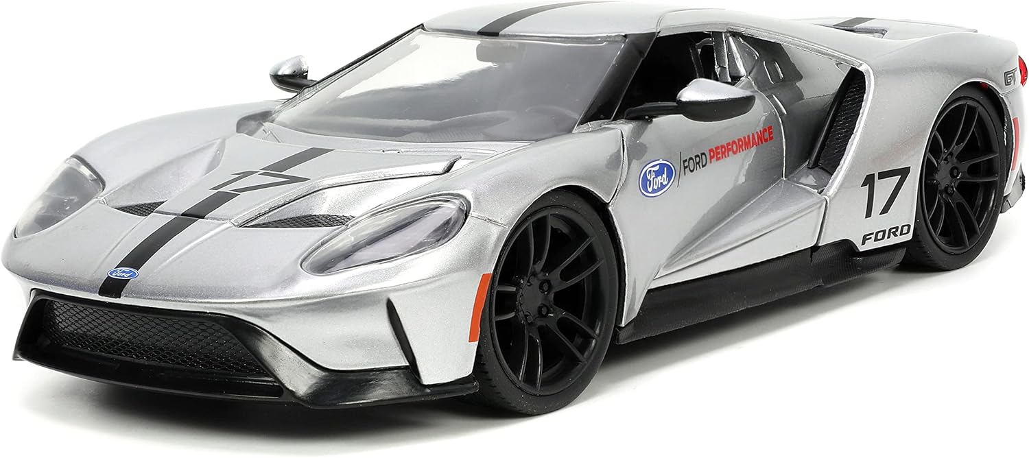 Jada Toys Big Time Muscle 1:24 2017 Ford GT Die-cast Car, Toys for Kids and Adults