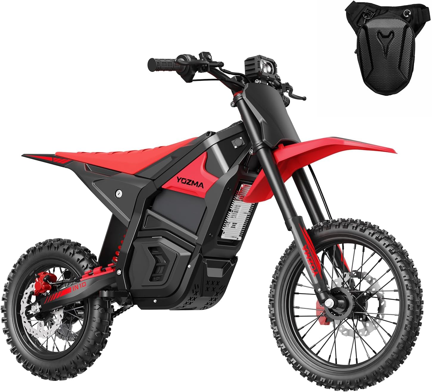 Yozma IN10 Off-Road Electric Mini Dirt Bike for Teens & Adults, 2600W Electric-Motorcycle with 1123.2AH Removable Battery Ebike, Dual Hydraulic Brakes and Suspensions Mountain E Dirt Bike