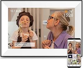 Digital Picture Frame 10.1 Inch Digital Photo Frame WiFi Smart Electronic Frame 16 GB IPS Touch Screen,Auto-Rotate,Easy to use Load from Phone Share Pohto/Video Wedding Gifts for mom Women Men