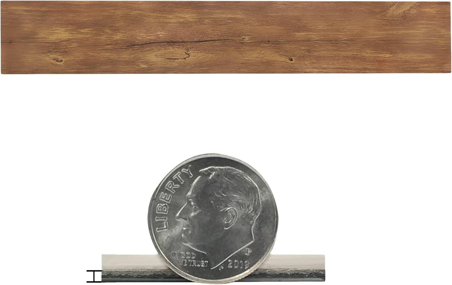 Vinyl Peel and Stick Floor Tile, Self-Adhesive Wood Plank, 10-Pack (15 Square Feet) - 6 Inch Width, 36 Inch Length, 1.2mm - Saddle - Easy DIY Nexus Planks for Any Room by Achim Home Decor