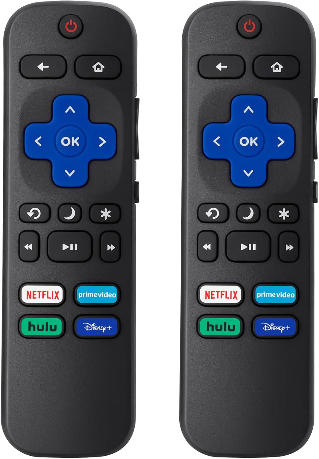 (Pack of 2) Replacement Remote Control Compatible for Roku TV,for TCL Roku/for Hisense Roku/for Onn Roku(Not for Roku Stick,Box and Players)