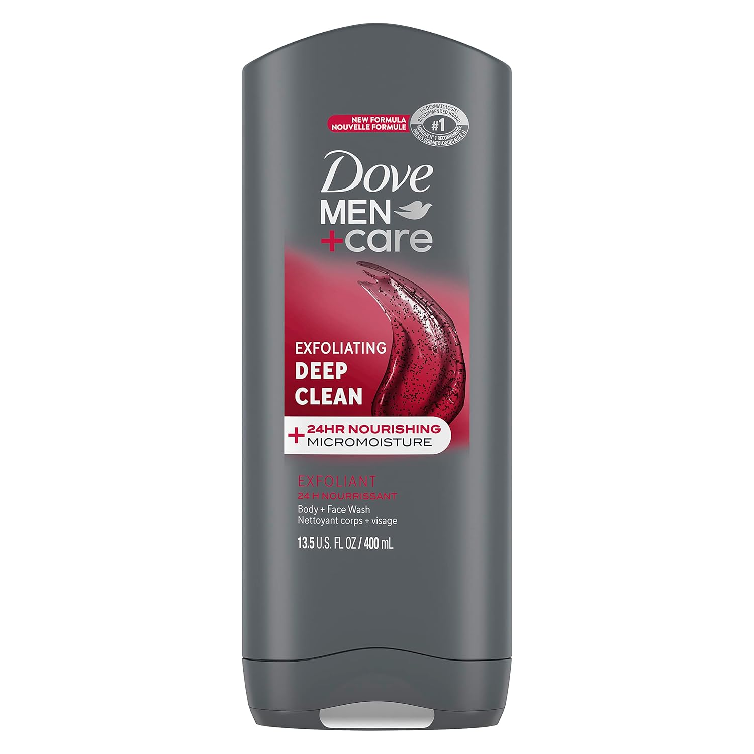 Dove Men+Care Body and Face Wash, Deep Clean 13.5 oz