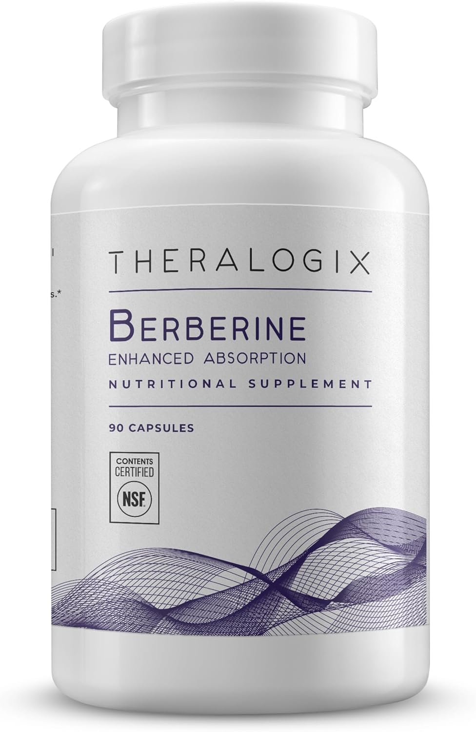 Theralogix Berberine Enhanced Absorption - 90-Day Supply - Made with Berberine Phytosome to Help Support Healthy Metabolism & Hormone Balance* - NSF Certified - 90 Capsules