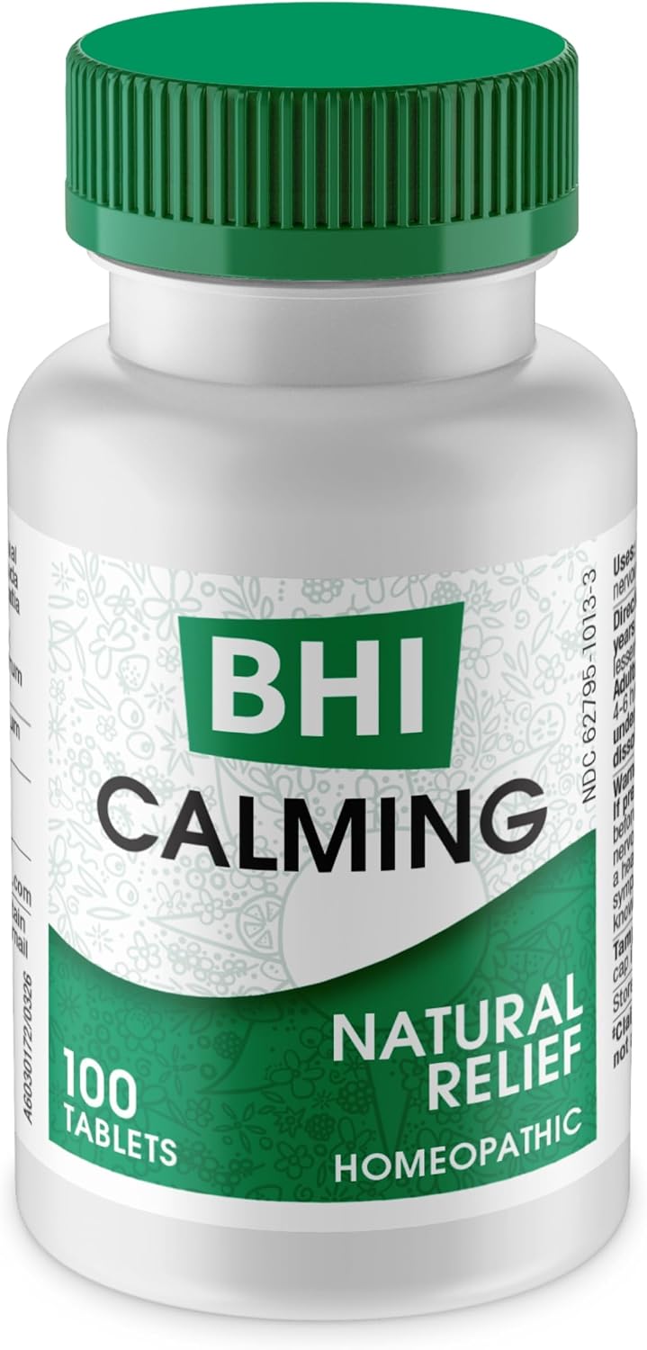 MediNatura BHI Calming Support Homeopathic Tablets, 100 Count
