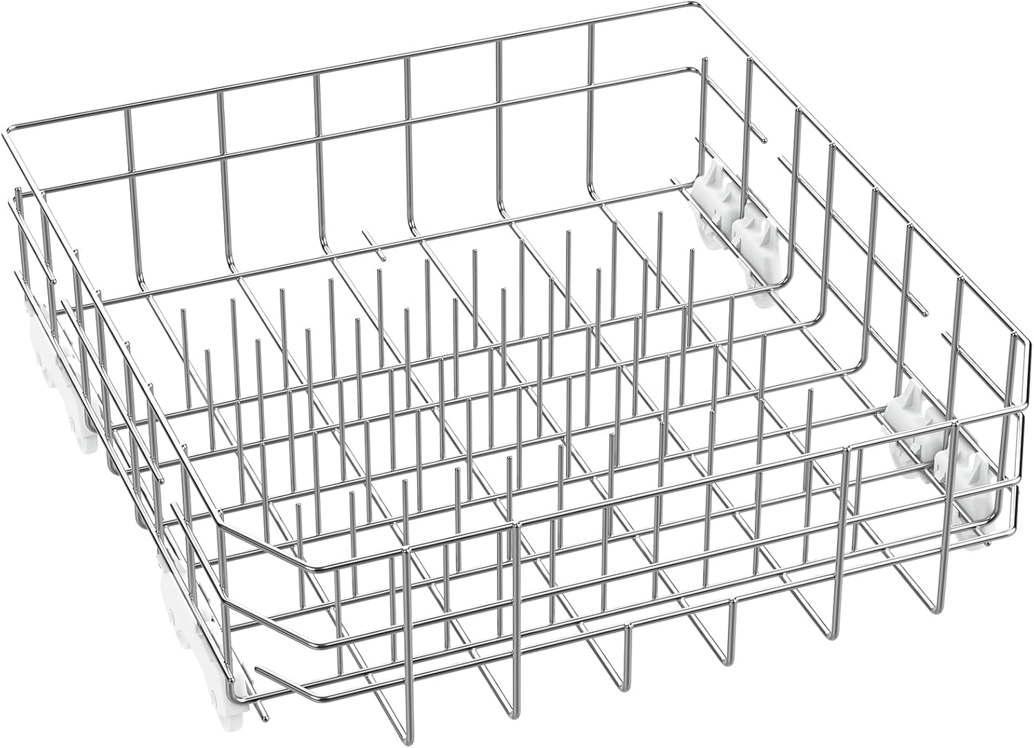 UPGRADED W10728159 Dishwasher Lower Rack for Kitchenaid Dishwasher Rack Replacement, W10728159 W10525646 W10082825 304 Stainless Steel Kenmore Elite Whirlpool Maytag Dishwasher Rack Parts with Wheels