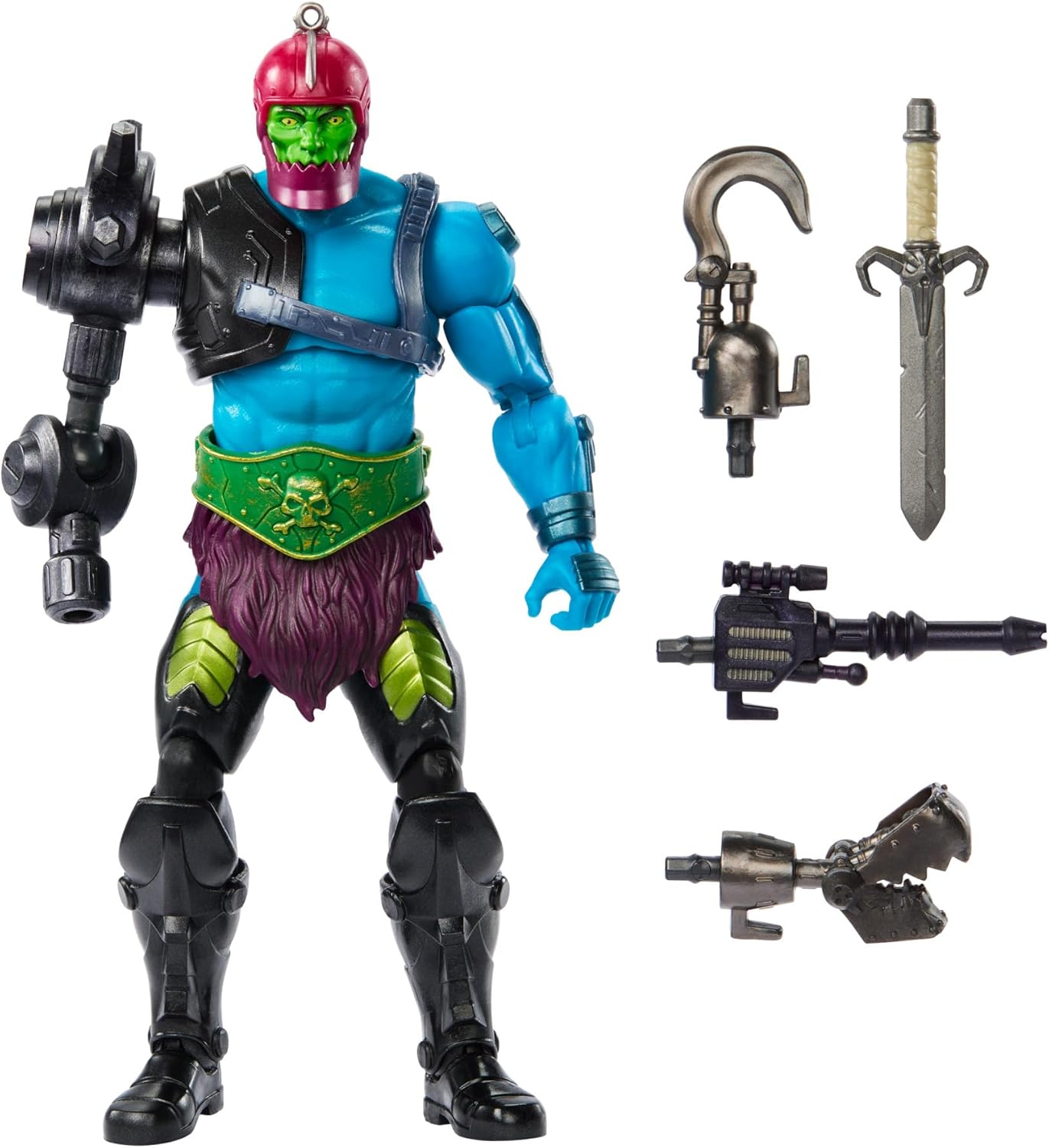 Masters of the Universe Masterverse New Eternia Trap Jaw Action Figure, Deluxe Collectible with 30 Articulations & Multiple Accessories, MOTU Toy, HYC47