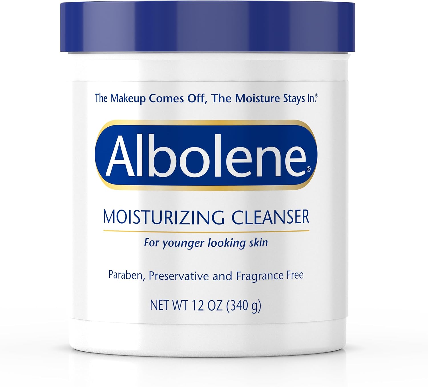 Albolene Face Moisturizer & Makeup Remover - Fragrance-Free Cleansing Balm with Beta-Carotene - Hydrating Facial Cleanser for Soft, Supple Skin - Gently Removes Makeup & Dirt - 12 oz