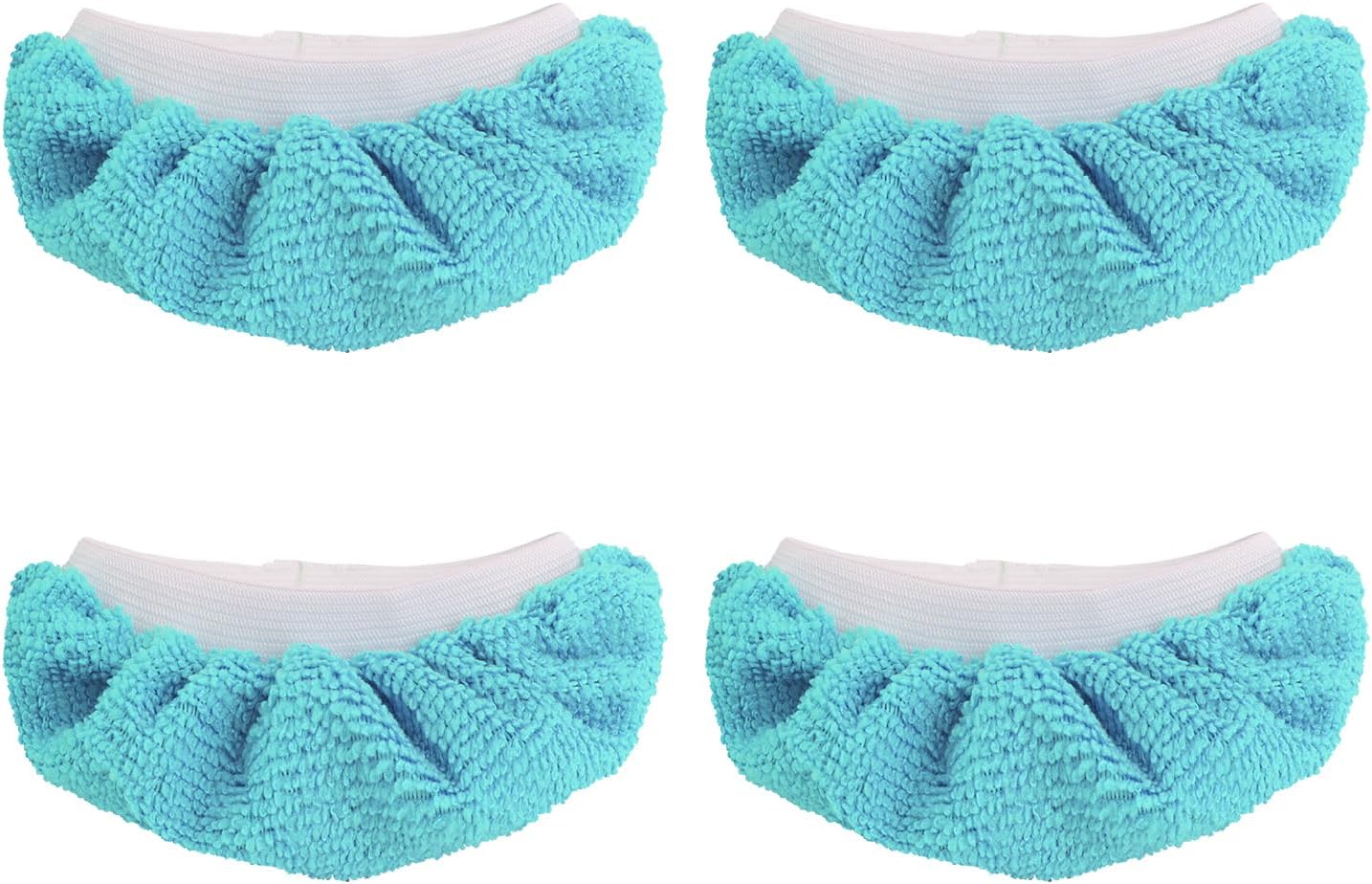 4pcs Steam Mop Pads for Handheld Steamer Cleaner, Microfiber Cloths Cover Replacement Accessories for Bissell Pur Steam Shot Dupray PurSteam Comforday Attachments