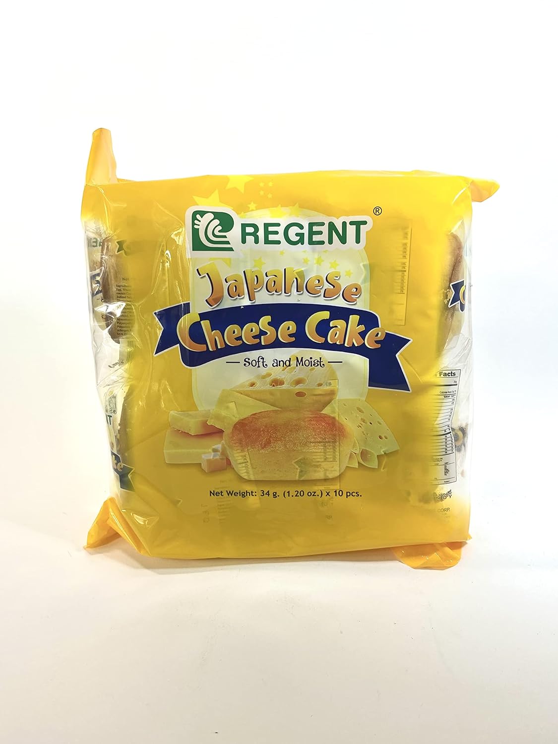 Regent Japanese Cheese Cakes 1.2 Oz X 10 pcs (1 Pack)