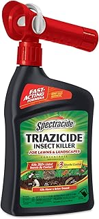 Spectracide Triazicide Insect Killer For Lawns & Landscapes Concentrate (Ready-To-Spray), Protects Lawns, Vegetables, Fruit & Nut Trees, Roses, Flowers & Shrubs, 32 fl Ounce